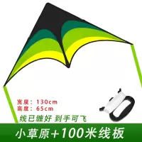 潍坊风筝新款 成人儿童卡通潍坊易飞 绿大小原风筝带长尾巴创意 三维工匠 1.3米小草原+300米线