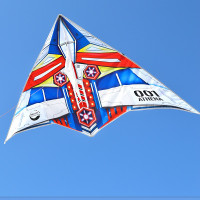 潍坊风筝儿童卡通风筝飞机战斗机风筝男孩风筝好飞风筝送线创意 三维工匠 机械战斗机+100米线板