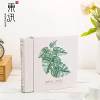 相册影集本6寸大6寸插页式家庭宝宝成长纪念册情侣浪漫车票收藏册 三维工匠 [树叶B]可放6寸/6寸过塑/大6寸200张
