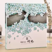 6寸200张400张700张大容量过塑横竖版影集相册插页式家庭照片集册 三维工匠 烟雨印记6寸200张全横版