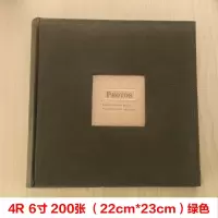 相册4R6寸4D大6寸相册200/300张麂皮绒布面相册纸芯插页式相 三维工匠 4R6寸绒面300张白色55019
