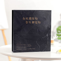 相册影集相册本插页式家庭清装5寸6寸800张过塑可放盒装小清晰 三维工匠 幸福一生5寸800张(黑)