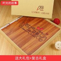 diy相册手工情侣创意影集粘贴式相册本宝宝成长纪念册生日女 三维工匠 自行车+丝带礼盒+礼包 30页60面