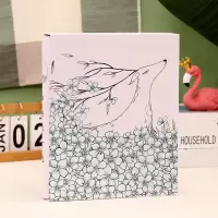 全七寸相册本插页式家庭纪念册7寸装大容量200张照片影集儿童相薄 三维工匠 标准7寸200张@蓝百合