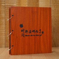 相册5寸 相册本 插页式家庭影集大五寸800张大容量宝宝成长纪念册 三维工匠 木质大5寸600张幸福宝贝