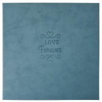 相册影集diy相册本纪念册567寸插页式大容量混合过塑可放家庭情侣 三维工匠 粉色永恒的爱40张插卡内页