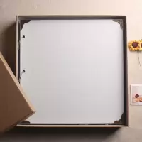 三维工匠复古相册diy手工创意影集本粘贴式情侣自制拍立得恋爱纪念 礼盒款[白色相册]送礼包+礼盒 白卡[30页60面]送