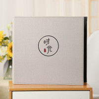 相册影集diy相册本宝宝纪念册粘贴式覆膜家庭手工情侣大容量 三维工匠 文艺皮面--时光匆匆灰色[120面内页]