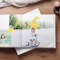 米莫印品照片书制作diy宝宝儿童纪念册婚纱影楼写真本做相册定制 三维工匠 方册 60P