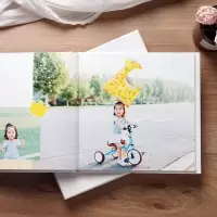 米莫印品照片书制作diy宝宝儿童纪念册婚纱影楼写真本做相册定制 三维工匠 大横册 60P