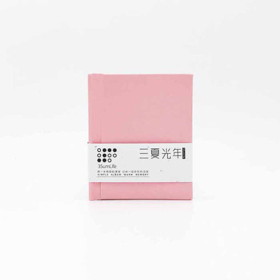 -拍立得相册3寸插页相册影集纪念品创意DIY生日S号 三维工匠 彩竹灰S