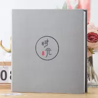 6寸800张过塑可放相册影集相册本纪念册插页式情侣家庭大容量 三维工匠 与子偕老-棕(6寸800张)