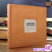 影集相册插页式家庭创意手工情侣浪漫4R4D6寸5R7寸可爱宝宝相簿本 三维工匠 大6寸4D200张绿色