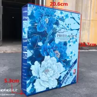 复古纪念册家庭相册6寸|8寸混合200影集家用记事相册本插页式相簿 三维工匠 盒装6寸180张8寸10张泰迪熊浅蓝 50