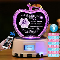 音乐盒八音盒 女生生日 女孩diy生日女生创意蓝牙水晶球 三维工匠 苹果四叶草MP4