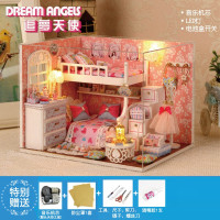 音乐盒八音盒木质新年送男友diy手工创意生日公主女生儿童 三维工匠 诗意生活+LED灯+工具胶水