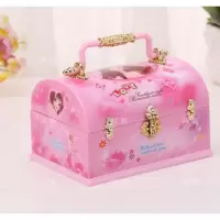 音乐盒八音盒旋转跳孩送女友儿童父母亲节女生生日小礼品 三维工匠 KT手提包