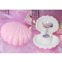 送女生音乐盒可爱贝壳八音盒儿童生日跳舞芭蕾女孩节日礼品 三维工匠 BY888-2贝壳音乐盒/浅粉/无灯款