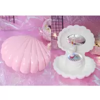 送女生音乐盒可爱贝壳八音盒儿童生日跳舞芭蕾女孩节日礼品 三维工匠 BY888-2贝壳音乐盒/浅粉+彩纸装(无灯款)