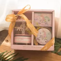 旋转木马音乐盒18岁成年送闺蜜创意生日女孩公主实用小八音盒 三维工匠 旋转木盒音乐盒套装