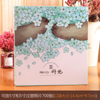 大容量700张相册本插页式家庭影集五寸六寸横竖版5寸6寸照片过塑 三维工匠 5寸800张全横版追风鹿