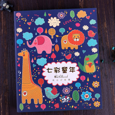 12寸(A4)插页式相册本幼儿园小学生装奖状 三维工匠 热气球—小12寸(A4)40张内页—放80张