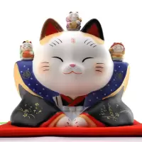 日本猫摆件 开业 店铺收银台猫存钱罐大号 储蓄罐 三维工匠 超大号高约47.5cm(16#)猫
