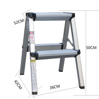 加厚家用折叠人字2小梯子3步铝合金双面3扶梯4登高便携洗车凳爬梯 三维工匠 三步其他地区