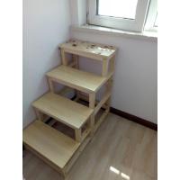 纯实木活动楼梯 梯子 梯凳 家用三步 四步/五步梯子爬梯 三维工匠 60cm高三步清漆家用梯