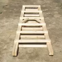 实木梯子家用折叠梯加厚室内人字梯移动楼梯步梯多功能扶梯 三维工匠 1.95米人字梯加粗加厚
