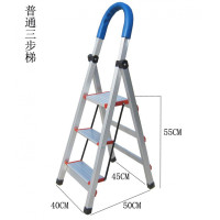 加厚铝合金梯子家用折叠梯室内装修楼梯扶梯合梯伸缩爬梯梯子 三维工匠 加厚铝合金梯子3步