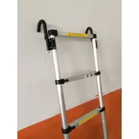 升降铝合金人字梯子家用便携竹节伸缩梯多功能工程折叠阁楼带钩梯 三维工匠 6.2米带钩子家用梯