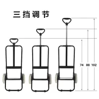 爬楼买菜车手推车折叠家用老人购物车手拉拖车可行李车拉货拉杆车 三维工匠 黑白圆点拉杆车减震轮家用拖车