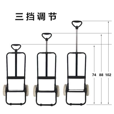 爬楼买菜车手推车折叠家用老人购物车手拉拖车可行李车拉货拉杆车 三维工匠 黑白圆点拉杆车铁架爬楼轮家用拖车