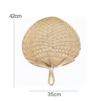 手工编织蒲扇芭蕉扇夏季手摇扇子棕叶大蒲扇中国风古典编蒲葵扇 三维工匠 蒲葵扇42*35cm