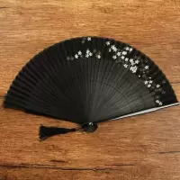 扇子折扇中国风复古风精致镂空竹质装饰小夏季随身舞蹈扇 三维工匠 镂空款