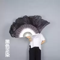 书简水墨书韵书简扇子古典民族舞蹈扇加长扇子跳舞扇孤月杳然黑白 三维工匠 [仿]黑色倒染-骨31飘40