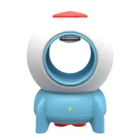 灭蚊器家用儿童室内灭蚊灯婴幼儿孕妇紫外线物理器插电吸蚊灯电子除蚊器小小孩玩具可爱 三维工匠 火箭灭蚊灯