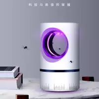 物理灭蚊灯家用室内婴儿孕妇一扫光插电式紫璇吸蚊 三维工匠 白黑色中空蛋形蚊灯无开