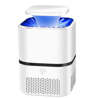 家用灭蚊灯房间大面积抓蚊子除蚊光催化灭蚊器插电款捕蚊 三维工匠 新款炫光-白色-不带适配器