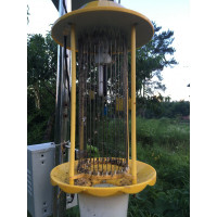频振式太阳能杀虫灯灭虫灯灭蚊灯户外农用农田果园灭蛾灯诱 三维工匠 [交流电220V]灯管款送接虫盒