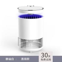 灭蚊灯家用器室内婴儿杀捕吸蚊子插电卧室捉蚊虫 三维工匠 静谧白-usb直插款