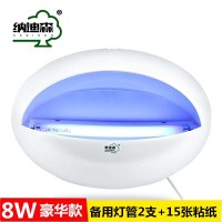 灭蝇灯粘捕式灭蚊灯餐厅饭店用商用子灯捕苍蝇家用 三维工匠 单管8W:[款]配5张粘纸