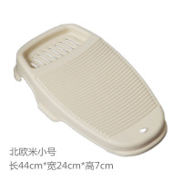 家用洗衣搓板加厚可悬挂洗衣板大号搓衣板学生宿舍防滑塑料宽戳板 三维工匠 大号北欧米送刷子