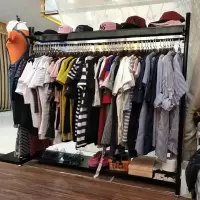 单杆晾衣架家用挂衣架落地式卧室置衣架阳台铁晒衣架挂被子架 三维工匠 [下带板]黑色长100*高165晾衣杆