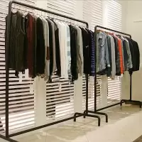 晾衣架落地卧室家用室内单杆折叠阳台宿舍铁艺简易挂衣架衣服架子 三维工匠 长160宽40高130cm晾衣杆