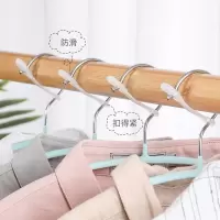 晒衣服防风自动卡扣防锁扣晾衣架杆凉挂室外防滑固定扣器圈 三维工匠 白色 50个晾衣杆