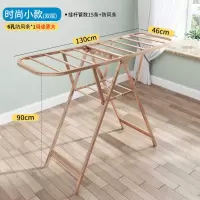 铝合金晾衣架杆落地折叠室内外家用阳台婴儿挂凉衣服晒被子架 三维工匠 A2升级1.5米+送晾晒3件套+防风条 中晾衣杆