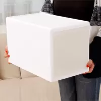 居家家抽屉式塑料透明大号收纳箱衣物整理箱衣柜装衣服玩具收纳盒 三维工匠
