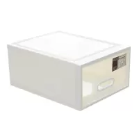 塑料抽屉式收纳箱可叠加自由组合储物柜日式简易整理单层柜 三维工匠